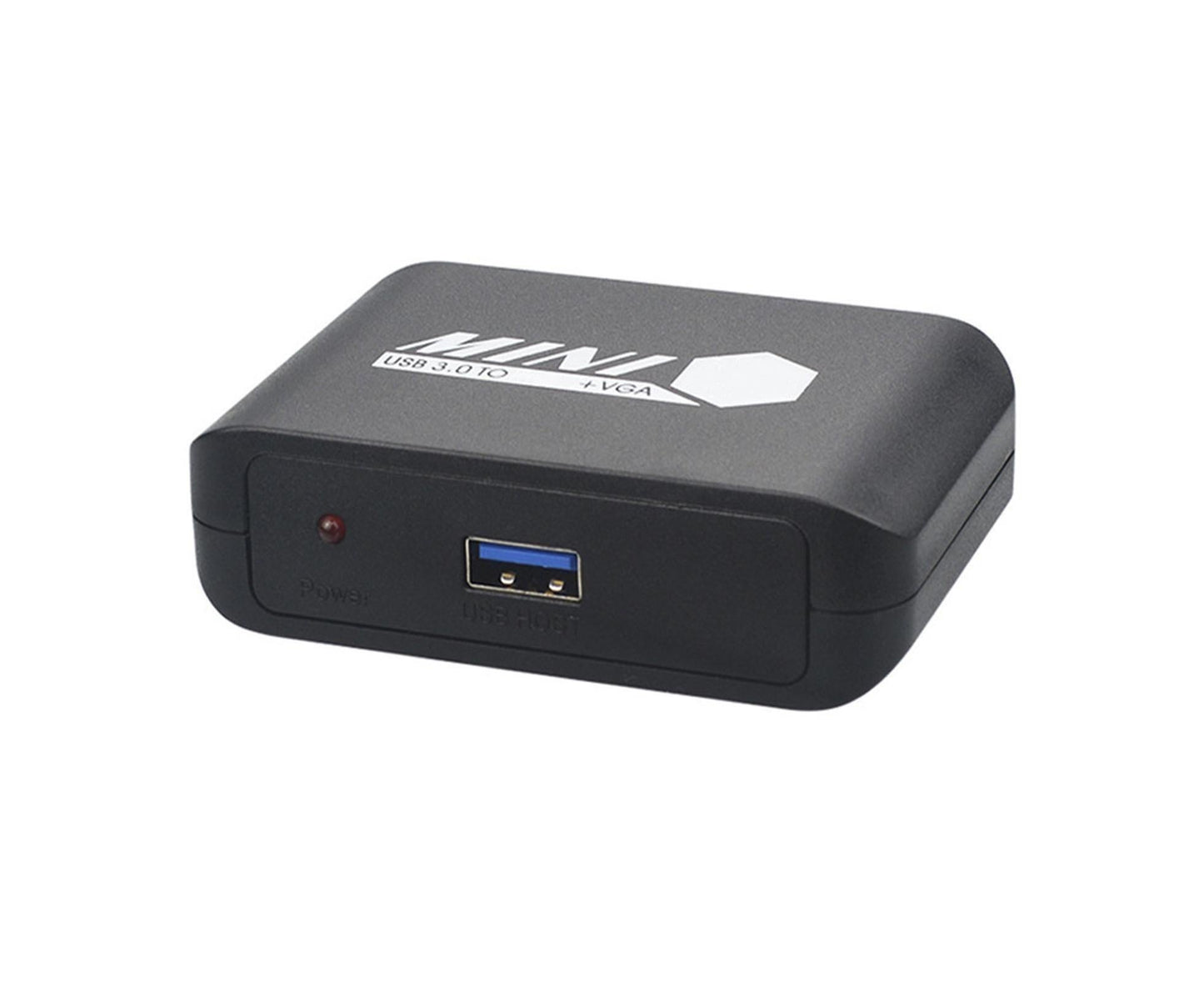 Compact 1080P USB3.0 to HDMI-compatible+VGA Adapter Video Converter for Laptop Computer Black V1263-JX-1063