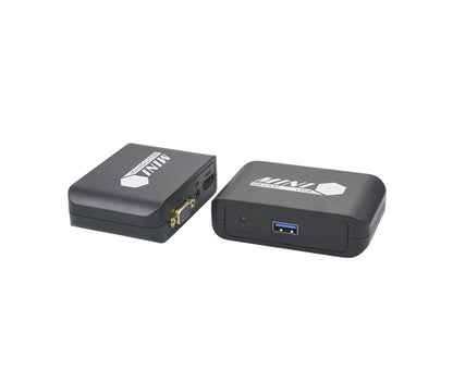 Compact 1080P USB3.0 to HDMI-compatible+VGA Adapter Video Converter for Laptop Computer Black V1263-JX-1063