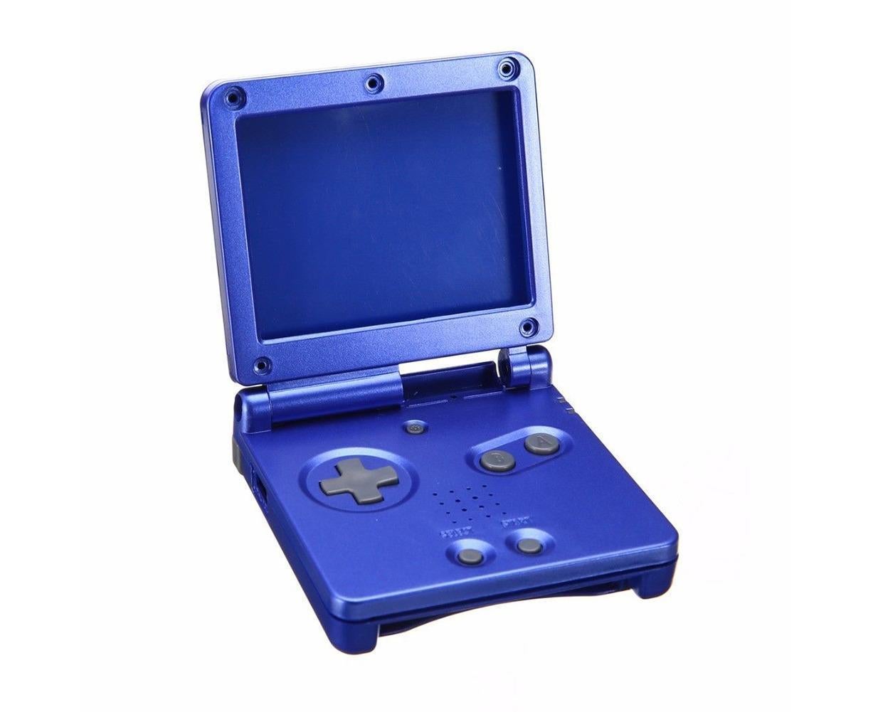 Console Housing Shell Case Screen Lens Screwdriver Kits Tool for Nintendo GBA SP Blue V1263-JX-1065