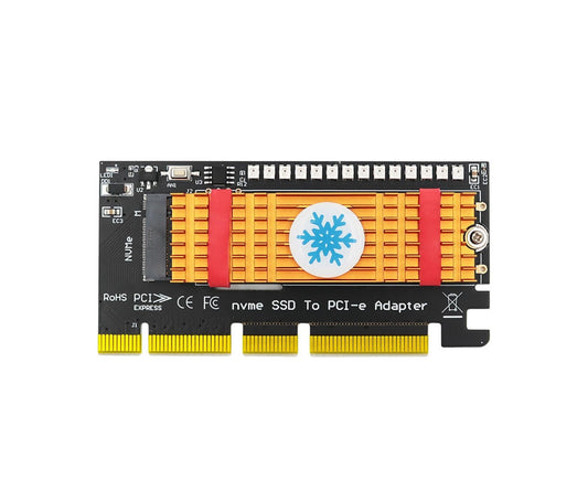 Converter Board Driver-free High Strength with Cool Light NVME SSD to PCI-E Adapter Card Cooling Sheet for V1263-JX-1066
