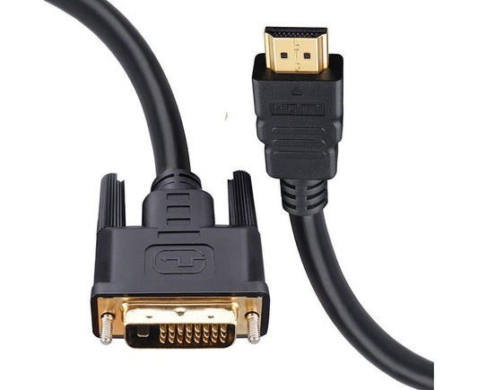 DOONJIEY High Clarity 1080P HDMI-compatible Male to DVI-D Male Bi-directional Adapter Cable for HDTV V1263-JX-1070