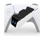 Durable Charging Stand Controller Fast Dual Charger for PlayStation 5 Gamepad Black White V1263-JX-1071