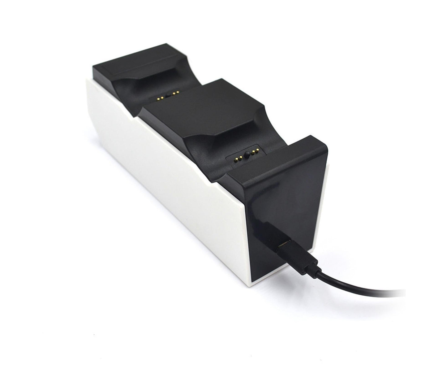 Durable Charging Stand Controller Fast Dual Charger for PlayStation 5 Gamepad Black White V1263-JX-1071