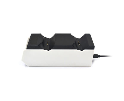 Durable Charging Stand Controller Fast Dual Charger for PlayStation 5 Gamepad Black White V1263-JX-1071