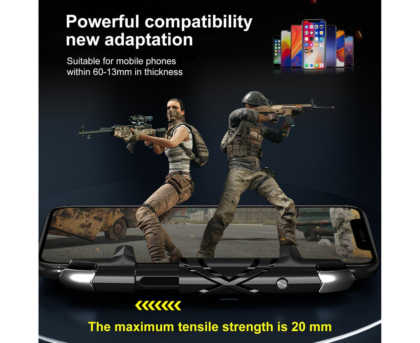 G5 Gamepad Easy to Use Portable ABS Mobile Phone Gaming Controller for Game Lovers Upgrade Version V1263-JX-1072