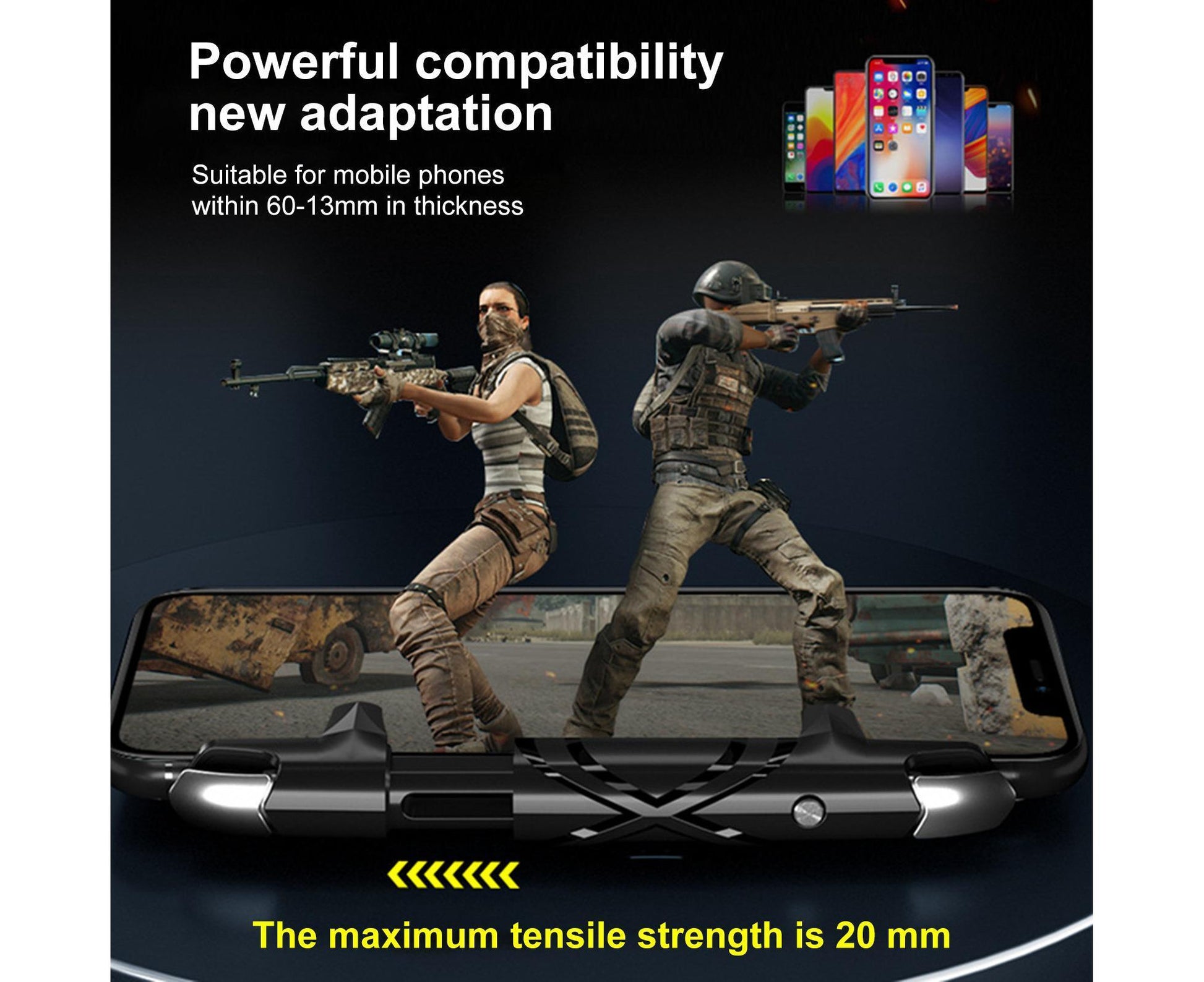 G5 Gamepad Easy to Use Portable ABS Mobile Phone Gaming Controller for Game Lovers Upgrade Version V1263-JX-1072