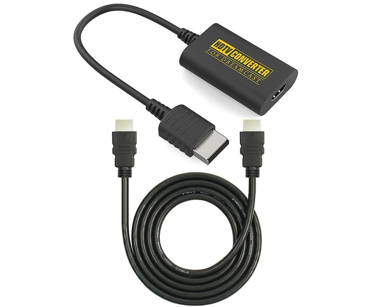 HDMI-compatible Adapter Converter for Sega Dreamcast DC Console HDMI-compatible/HD-Link Cable Wire Black V1263-JX-1074
