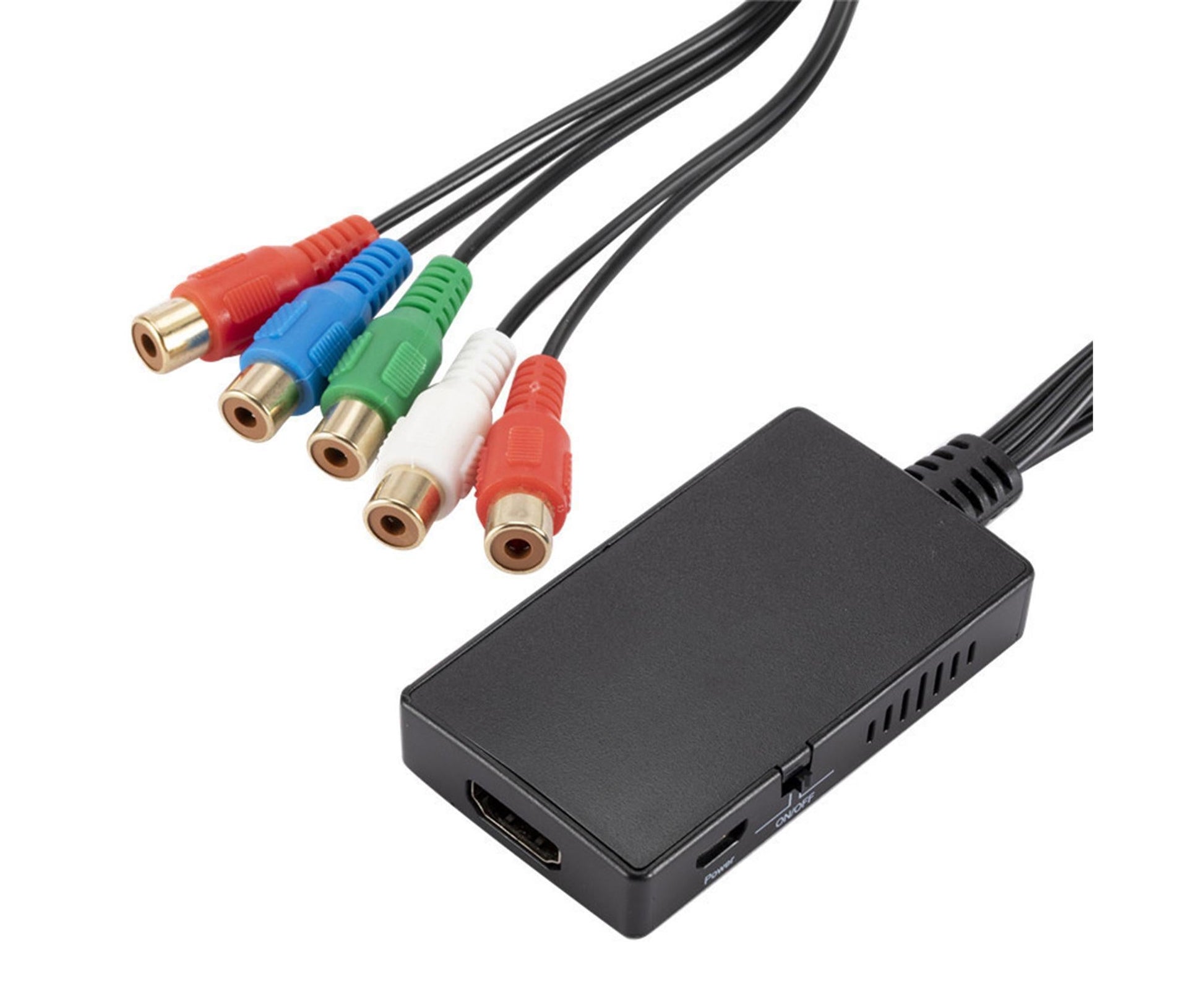 HDMI-compatible Converter No Distortion Portable Black Quick Transmission HDMI-compatible to YPBPR Converter V1263-JX-1075