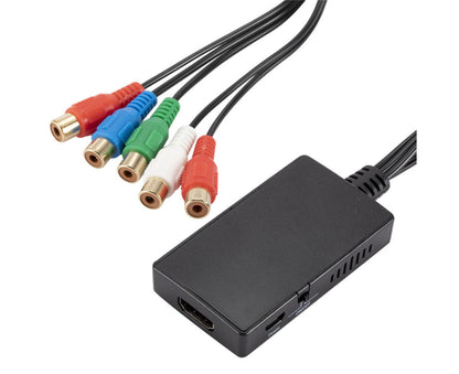 HDMI-compatible Converter No Distortion Portable Black Quick Transmission HDMI-compatible to YPBPR Converter V1263-JX-1075