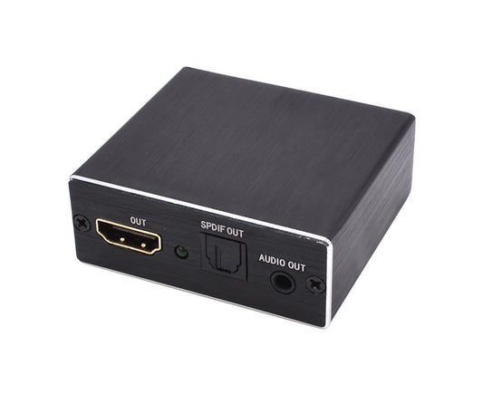 HDMI-compatible to SPDIF+R/L High Clarity Audio Converter Adapter 5.1 Optical Fiber Splitter 4K 2K Black V1263-JX-1076