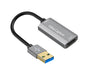 HDMI-compatible to USB Video Capture Card Game Camera Recorder Live Streaming Webcasting Grey V1263-JX-1077
