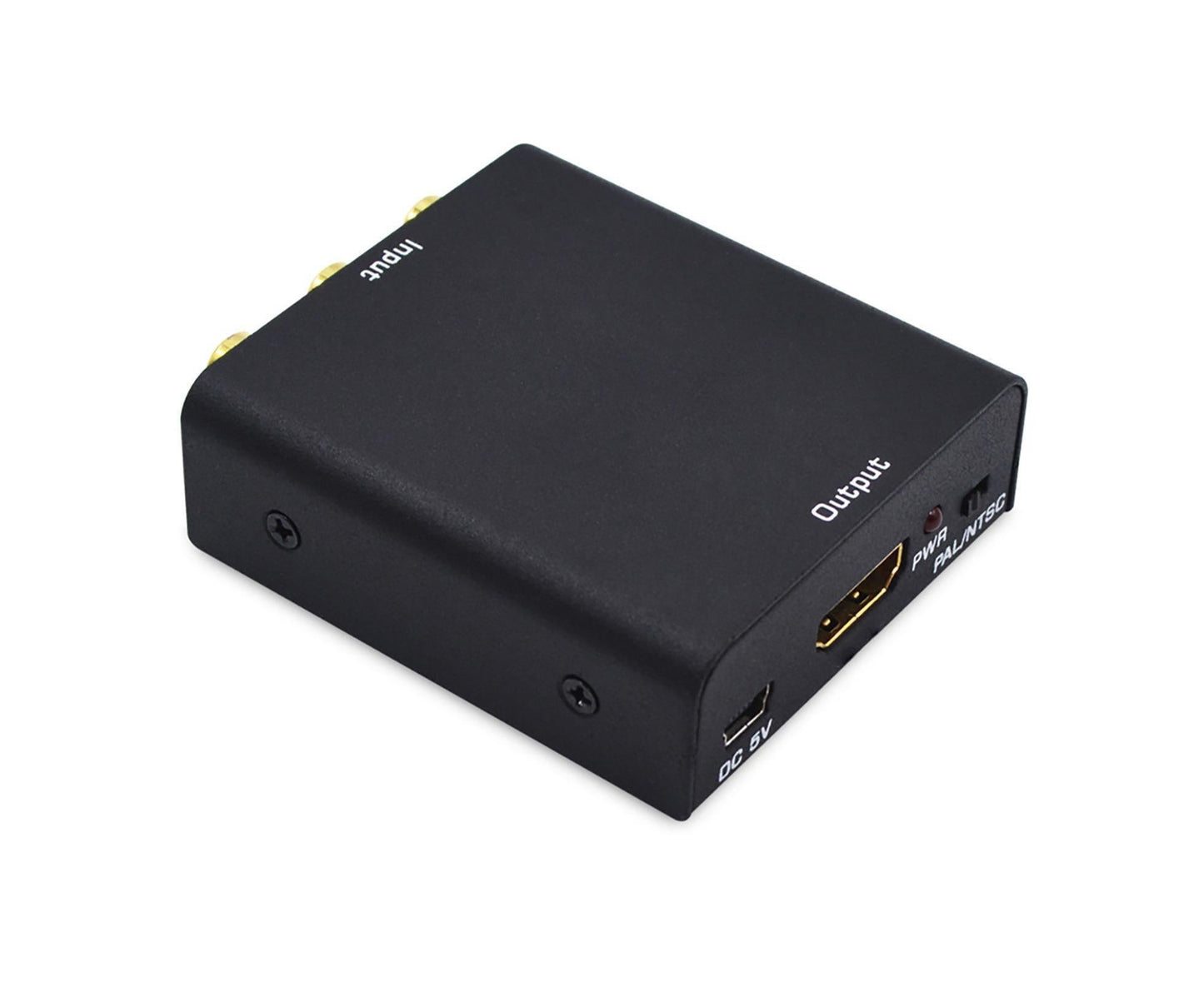 Mini HDMI-compatible 1.4b to AV 4Kx2K 1080P to 3RCA CVBS Video Audio Converter Adapter Black V1263-JX-1081