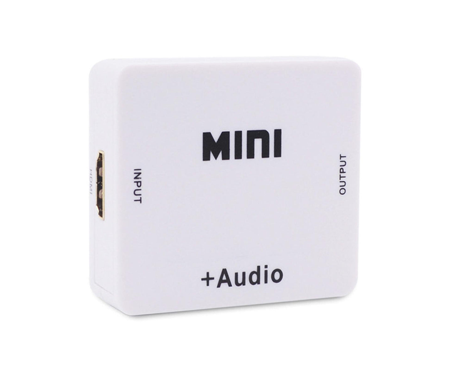Multifunctional 1080P HDMI-compatible to HDMI-compatible 3.5mm R/L Audio Converter Extractor Splitter White V1263-JX-1082