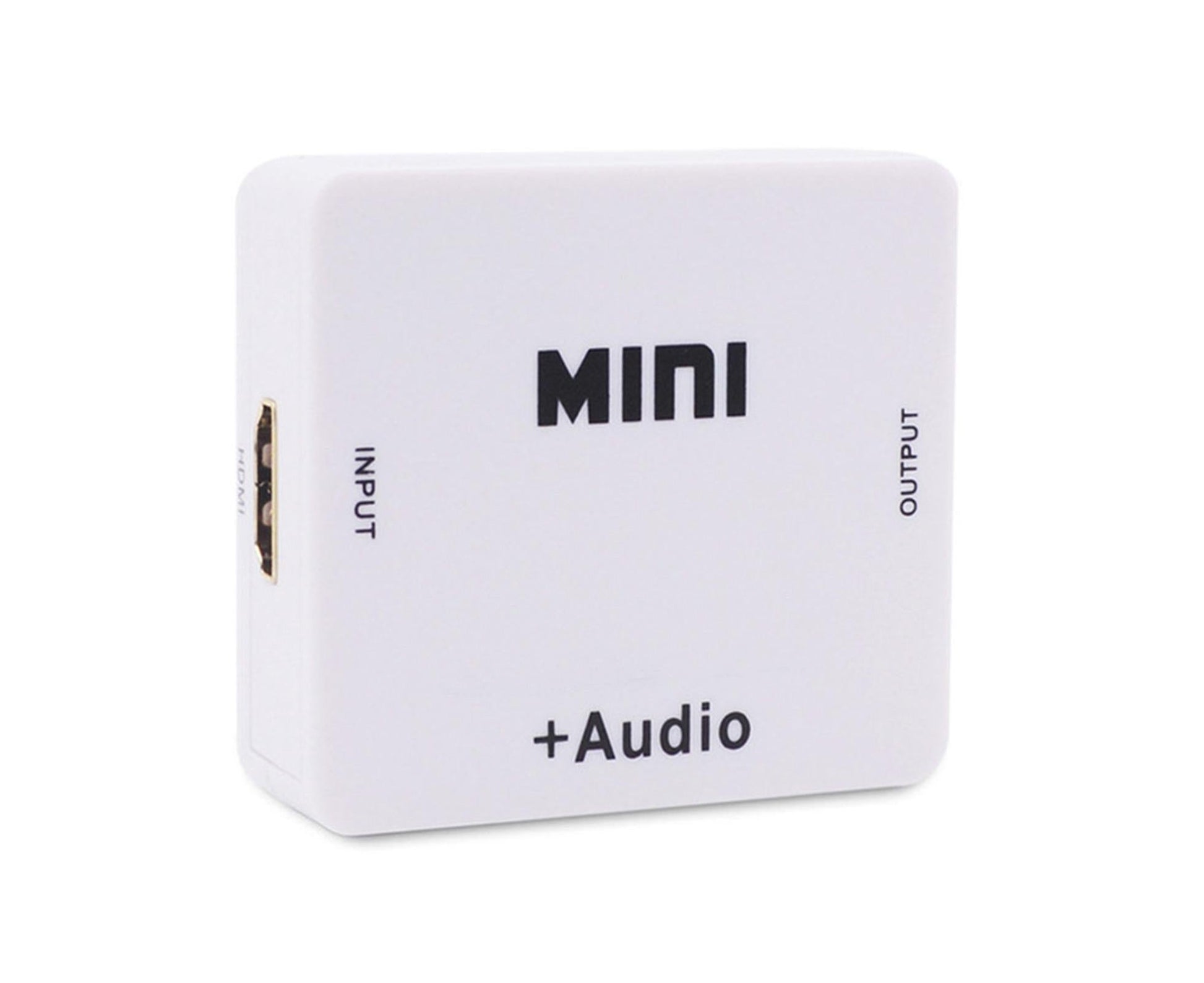 Multifunctional 1080P HDMI-compatible to HDMI-compatible 3.5mm R/L Audio Converter Extractor Splitter White V1263-JX-1082