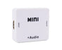 Multifunctional 1080P HDMI-compatible to HDMI-compatible 3.5mm R/L Audio Converter Extractor Splitter White V1263-JX-1082