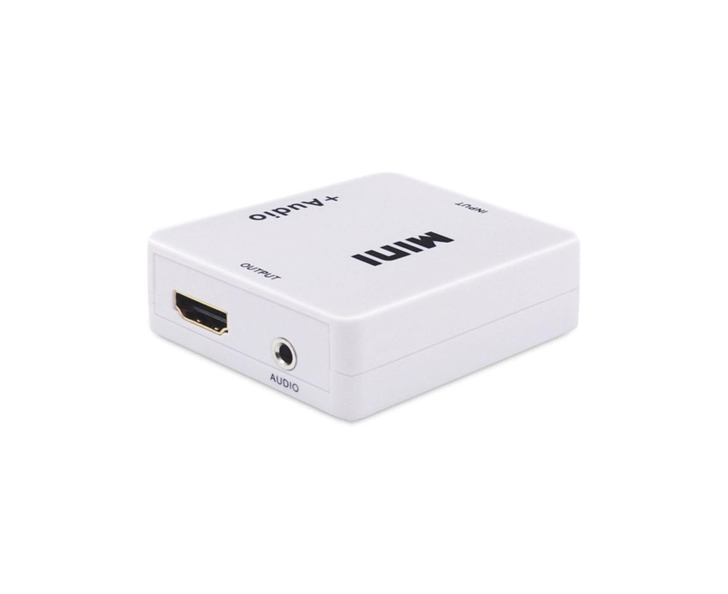 Multifunctional 1080P HDMI-compatible to HDMI-compatible 3.5mm R/L Audio Converter Extractor Splitter White V1263-JX-1082