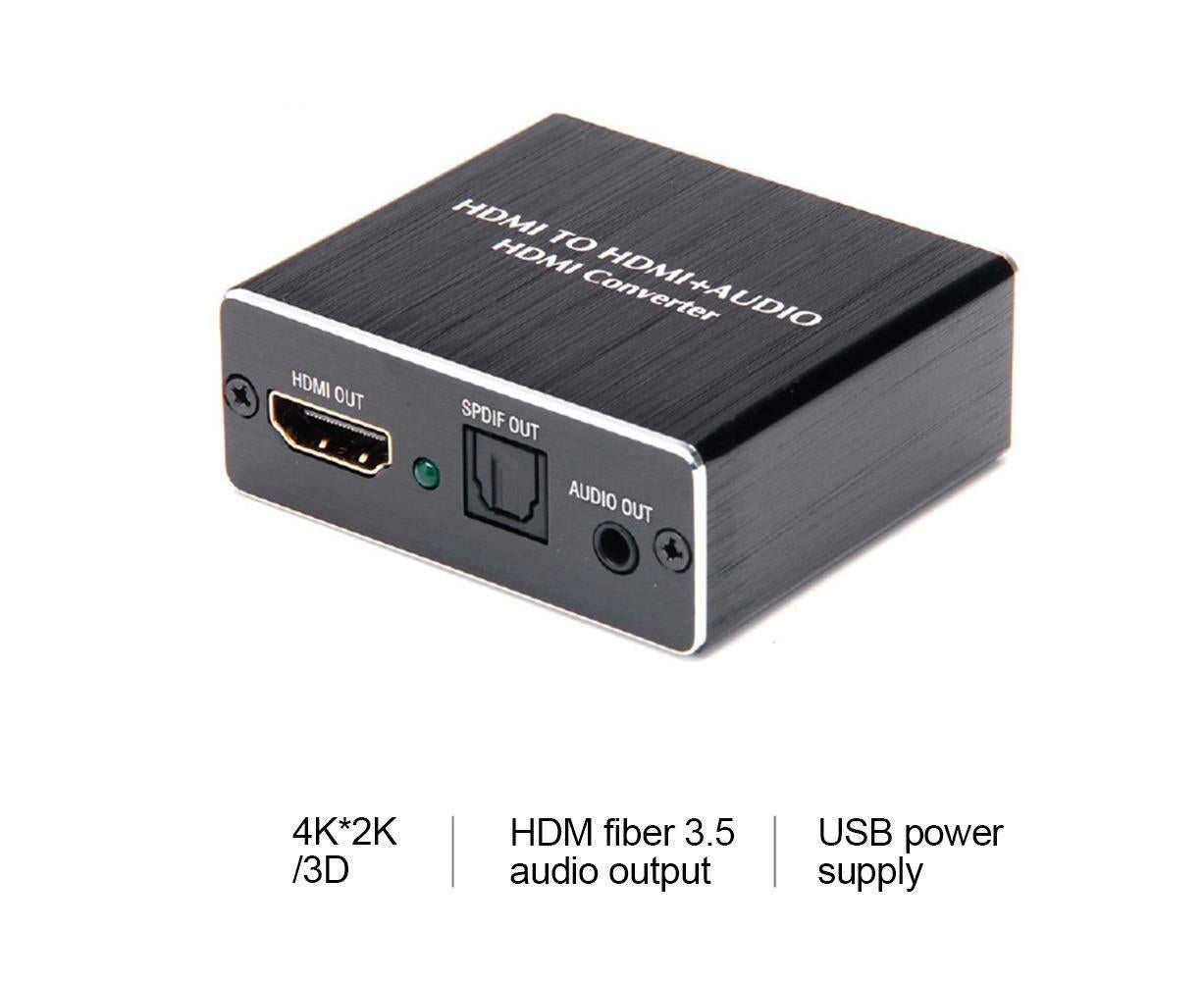 Portable 4Kx2K HDMI-compatible 1.4 Audio Splitter Extractor 5.1CH SPDIF Optical Converter V1263-JX-1087