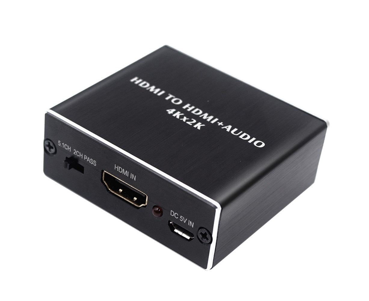 Portable 4Kx2K HDMI-compatible 1.4 Audio Splitter Extractor 5.1CH SPDIF Optical Converter V1263-JX-1087