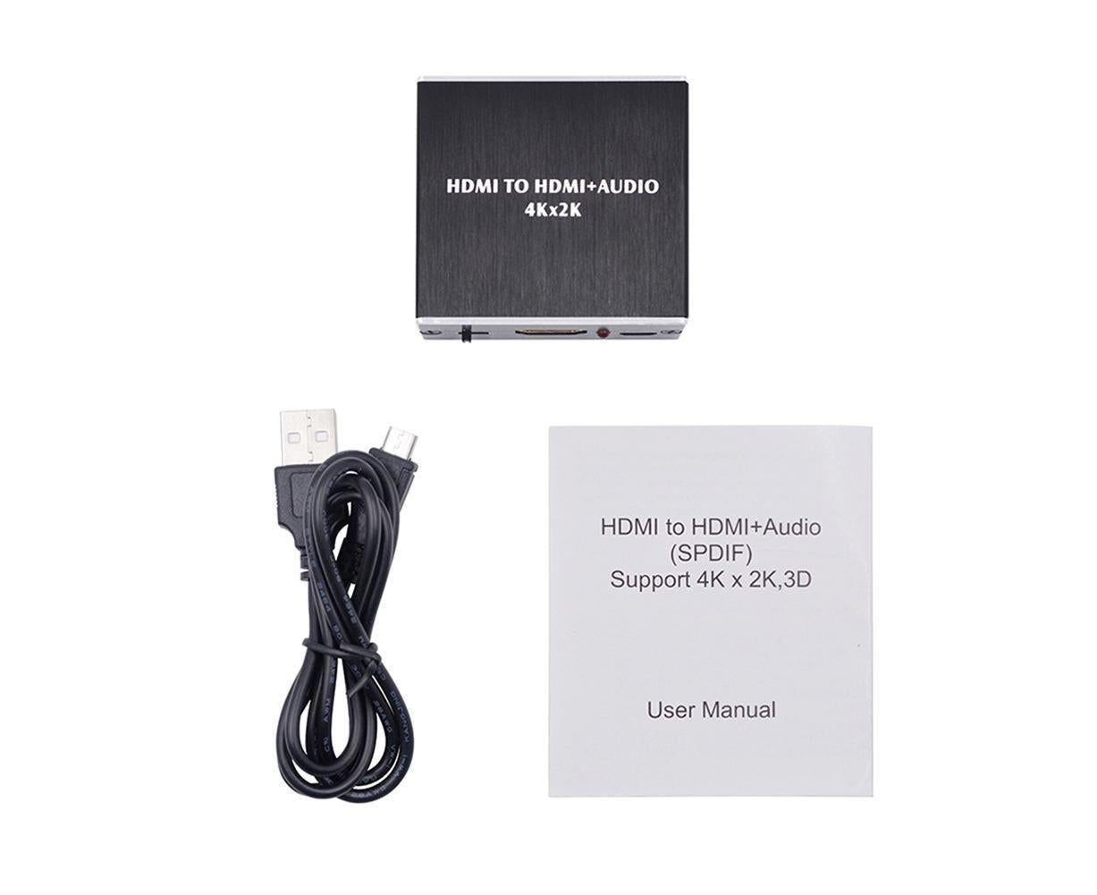 Portable 4Kx2K HDMI-compatible 1.4 Audio Splitter Extractor 5.1CH SPDIF Optical Converter V1263-JX-1087