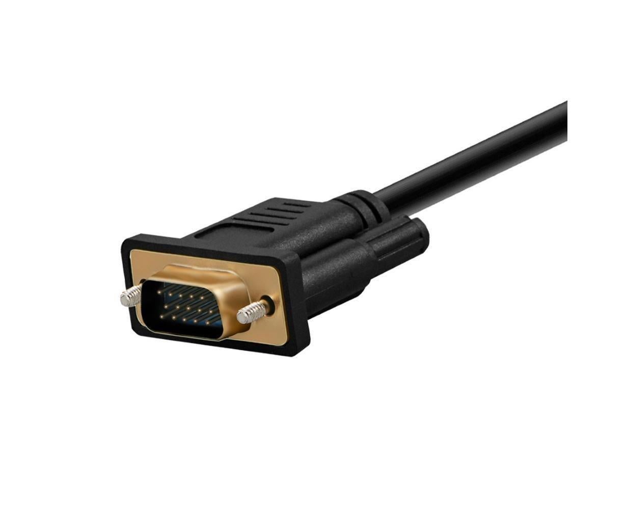 Portable HDMI-compatible to VGA High Clarity Converter Cable Cord for Computer Projector V1263-JX-1092