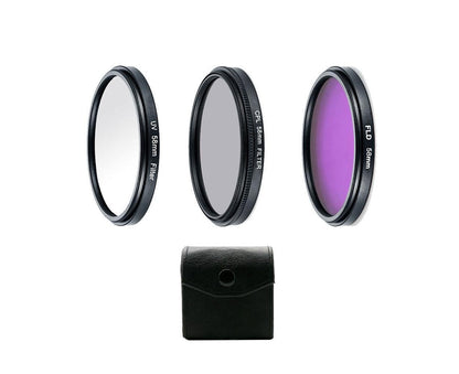 Professional UV CPL Polarizer FLD Photo Photography Filter Kit for SLR Camera V1263-JX-1093