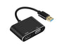 Super Speed USB 3.0 Type C DP to HDMI-compatible VGA Converter Adapter for Windows 10//8/7 V1263-JX-1095