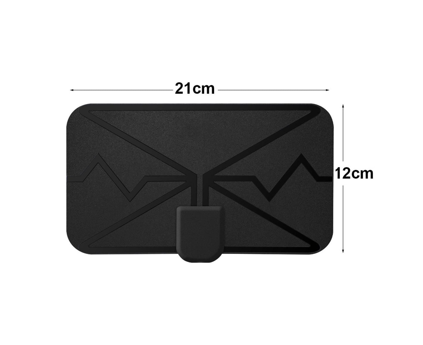 TV Antenna Mini 300 Miles Range 4K High Performing Digital Antenna for Home Black V1263-JX-1096