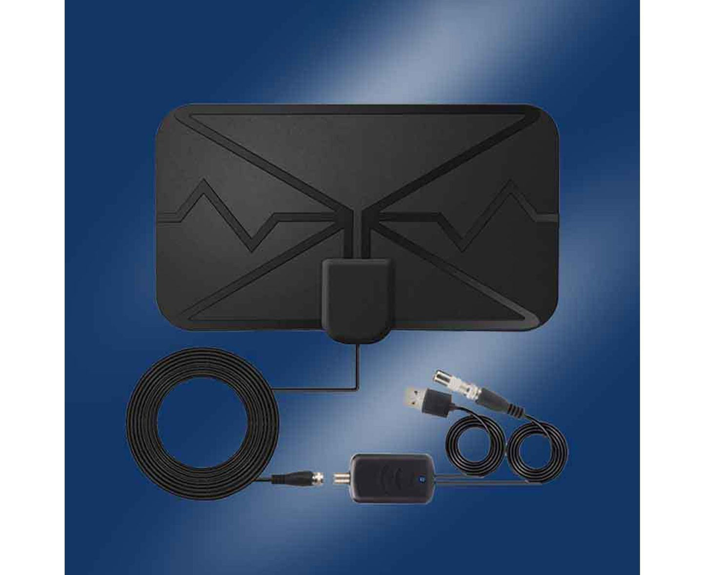 TV Antenna Mini 300 Miles Range 4K High Performing Digital Antenna for Home Black V1263-JX-1096
