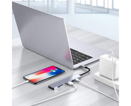 Type-C Hub Docking Station High Speed Multifunctional 7 in 1 USB 3.0 HDMI-compatible PD USB TF Laptop for V1263-JX-1098