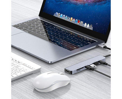 Type-C Hub Docking Station High Speed Multifunctional 7 in 1 USB 3.0 HDMI-compatible PD USB TF Laptop for V1263-JX-1098