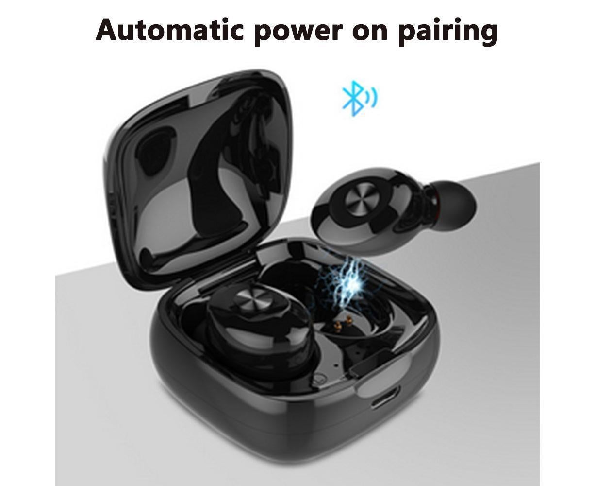 Wireless Earbuds - HiFi Stereo Sound - Built-in Mic Bluetooth Earphones with Charging Case V1263-JX-11