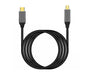 USB Type C to Mini DisplayPort DP 4K 6FT Cable Adapter Converter for MacBook Black V1263-JX-1104