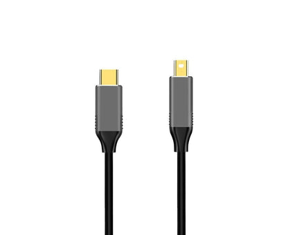 USB Type C to Mini DisplayPort DP 4K 6FT Cable Adapter Converter for MacBook Black V1263-JX-1104