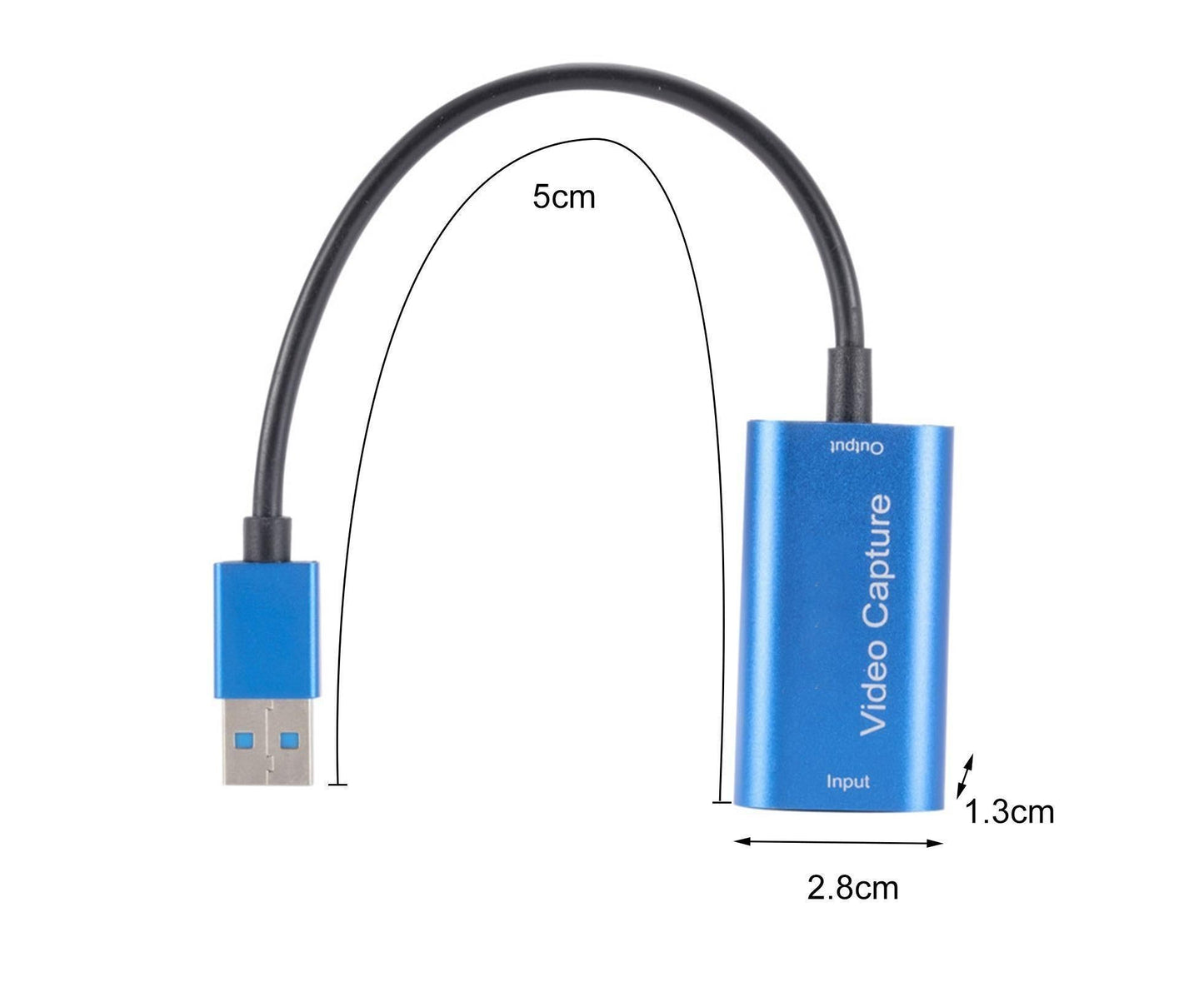 Video Capture Card Portable High Resolution Low Latency HDMI-compatible to USB 3.0 Game Capture Device for V1263-JX-1105