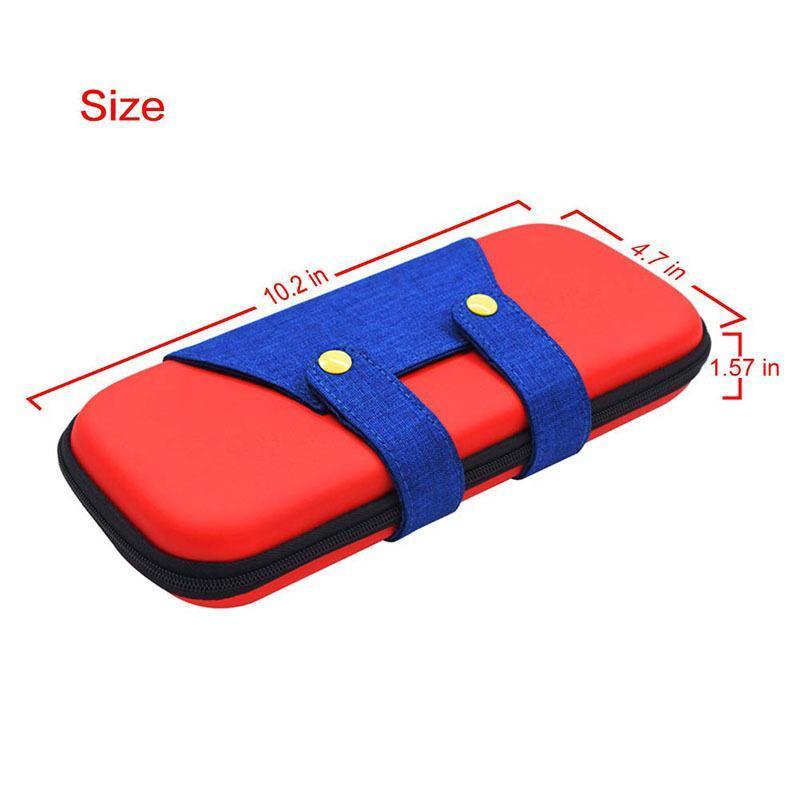 Carry Case Compatible with Nintendo Switch and New Switch OLED Console with Pockets for Accessories and V1263-JX-1106
