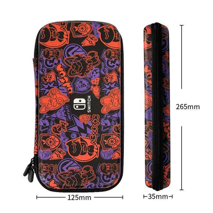 Carry Case Compatible with Nintendo Switch and New Switch OLED Console with Pockets for Accessories and V1263-JX-1111