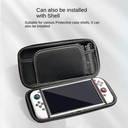 Carry Case Compatible with Nintendo Switch and New Switch OLED Console with Pockets for Accessories and V1263-JX-1111