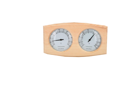 2 in 1 Sauna Room Wooden Thermometer Hygrometer Steam Temperature Humidity Meter V1263-JX-1118