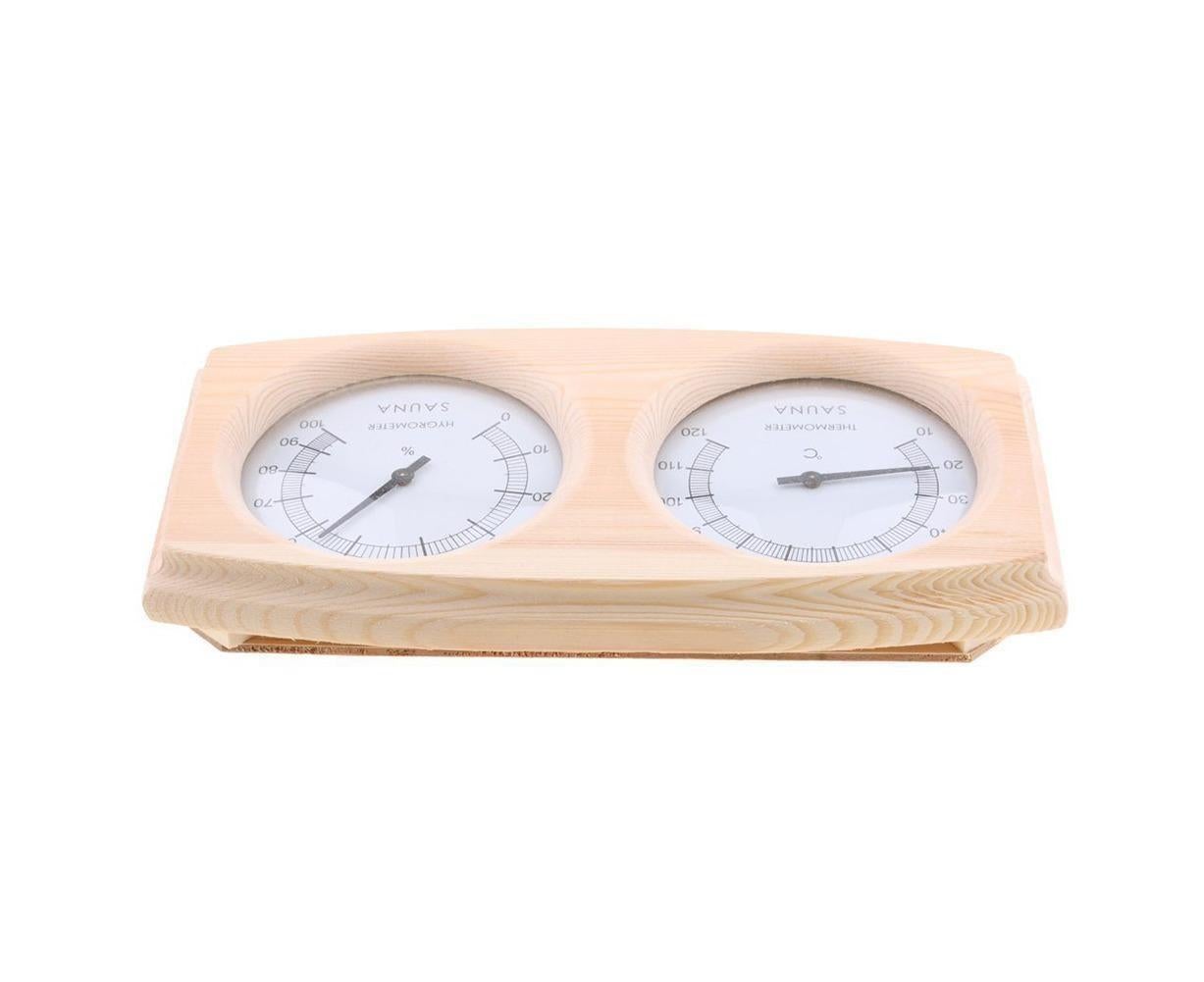 2 in 1 Sauna Room Wooden Thermometer Hygrometer Steam Temperature Humidity Meter V1263-JX-1118