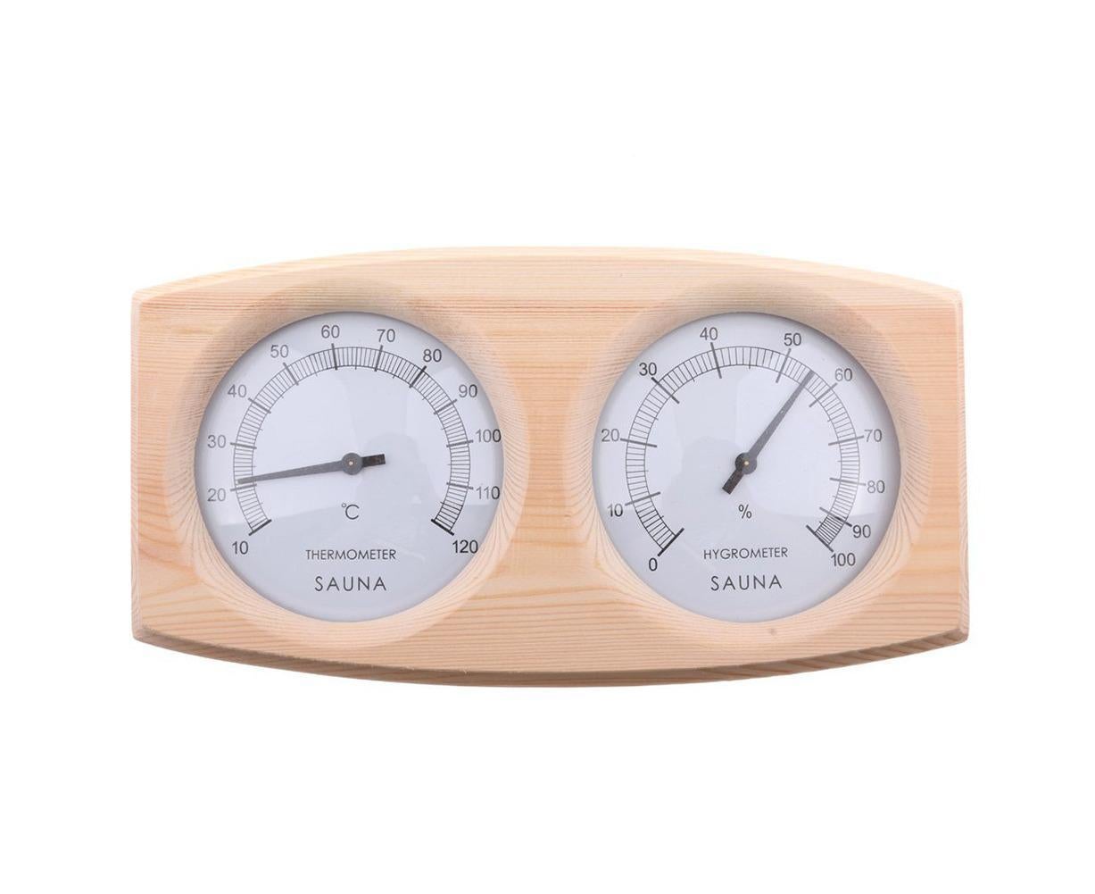2 in 1 Sauna Room Wooden Thermometer Hygrometer Steam Temperature Humidity Meter V1263-JX-1118