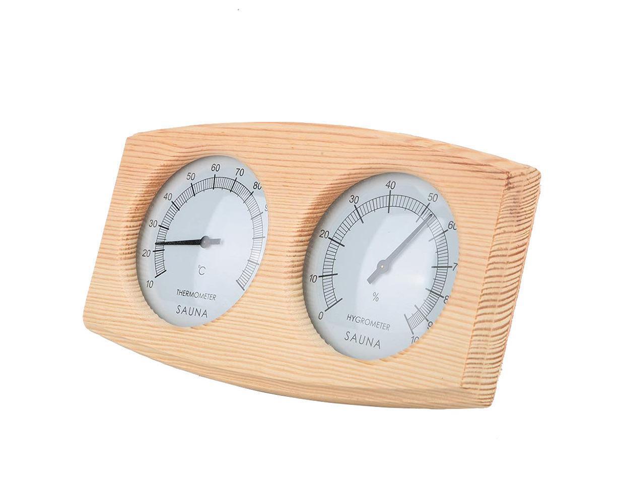 2 in 1 Sauna Room Wooden Thermometer Hygrometer Steam Temperature Humidity Meter V1263-JX-1118