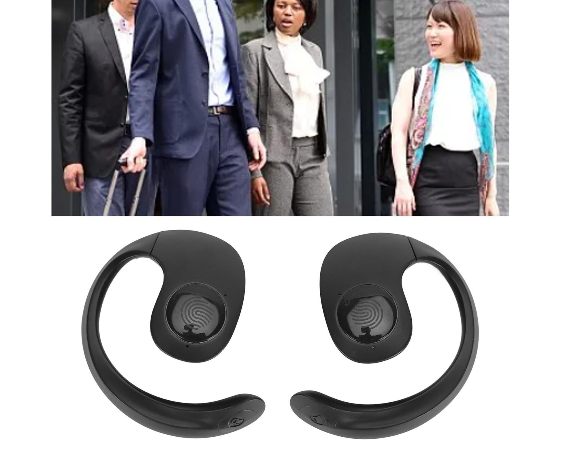 Language Translator Earhooks Bluetooth 5.3 Support 144 Languages Online Translation Wireless Earbuds Device V1263-JX-112