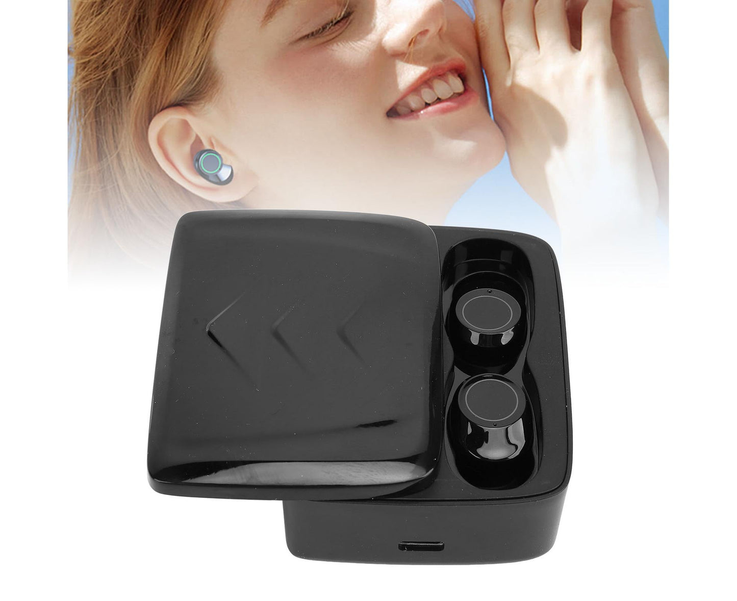 Language Translator Earbuds 144 Online Languages Translation Bluetooth 5.3 Wireless Music Device with APP for V1263-JX-114