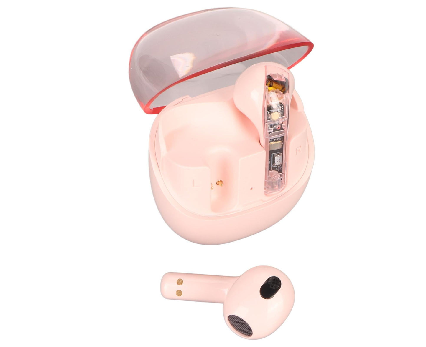 Language Translator Earbuds Support 144 Online Languages Bluetooth 5.3 Earphones Wireless Device Pink V1263-JX-115