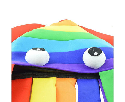 Cute Rainbow Squid Hat Funny Creative Octopus Headdress Halloween Party Hat V1263-JX-1162