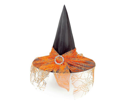 Fashion Reusable Cloth Halloween Babies Wizard Hat For Party Decor-Black V1263-JX-1163
