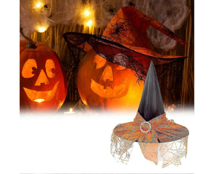 Fashion Reusable Cloth Halloween Babies Wizard Hat For Party Decor-Black V1263-JX-1163