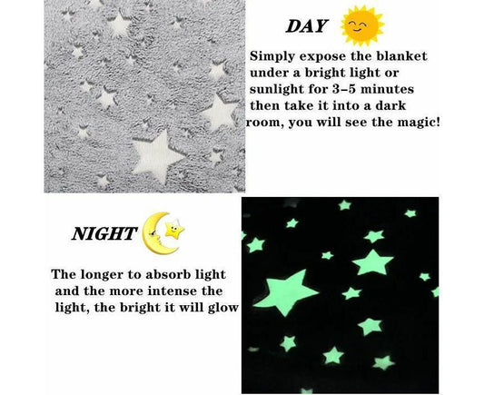 Gray Star Glow in The Dark Oversized Sweatshirt with Pockets Cute Unique Birthday Gift Women Warm Cozy V1263-JX-1166