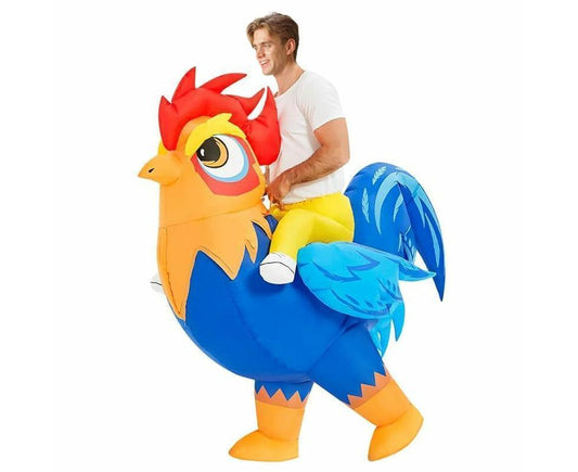 Halloween Inflatable Rooster Costume, Funny Cosplay Halloween Costume for Men Women Birthday Christmas, V1263-JX-1168