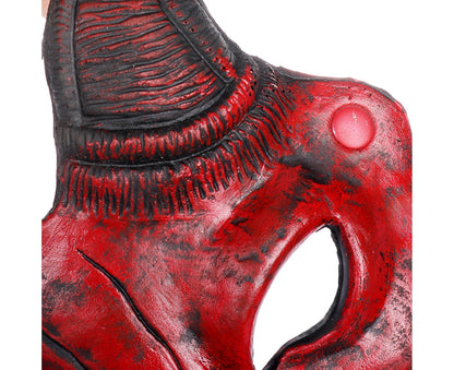 Halloween Masquerade Devil Mask Unique Scary Half Face Ram Horn Devil Mask for Halloween Costume Supplies V1263-JX-1170
